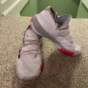 Under Armour Men's White Curry 3Zer0 3 Sneakers Size 8.5 (Fair)